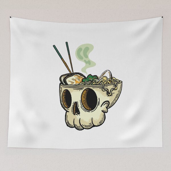 Item preview, Kawaii Japanese Anime Skeleton Ramen designed and sold by Azhastor.