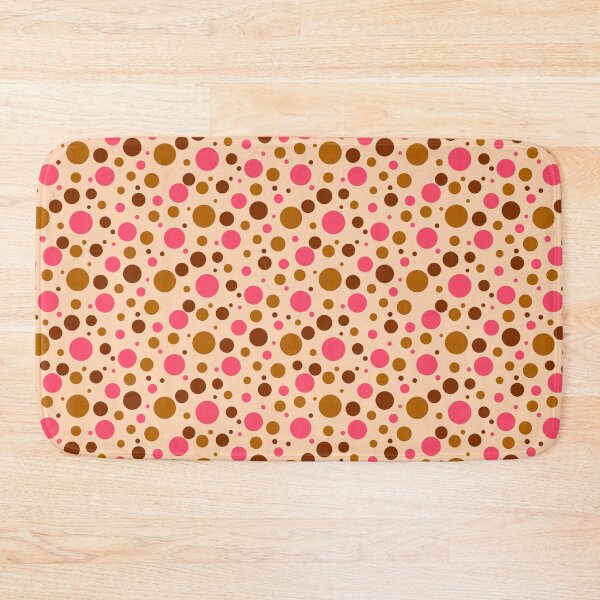 Item preview, Pink, Brown, Dark Brown Polka Dot Pattern  designed and sold by Lavender Mint Graphics.