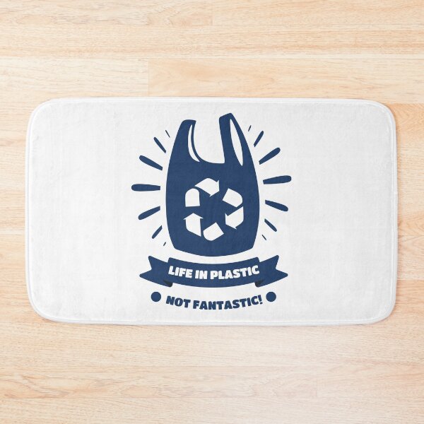 Item preview, Life in plastic NOT fantastic! No plastic bags designed and sold by Happy Puppy Print On Demand.