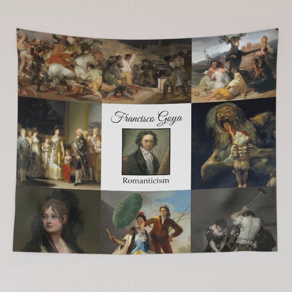 Item preview, Francisco Goya Popular Works Collage  designed and sold by KrisSidDesigns.