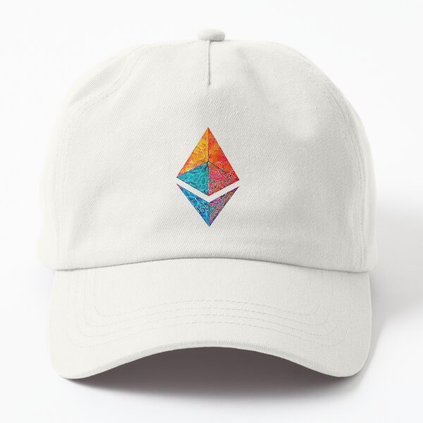 "Caustic Acid" ETH crypto, Etherium logo. Dad Hat