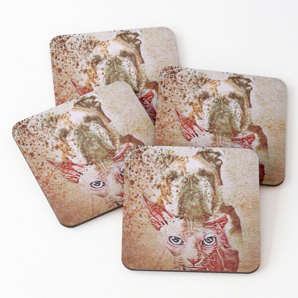 Item preview, French Bulldog over an Egyptian Cat Dissolving VRS2 designed and sold by vivendulies.