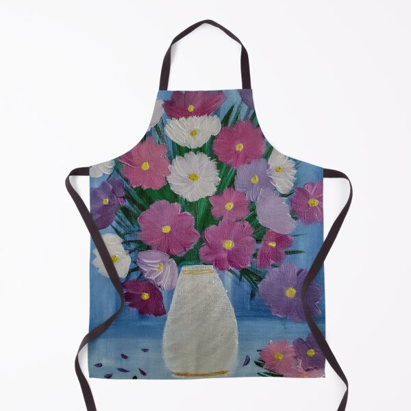 Item preview, mixed flowers in a white vase designed and sold by kkartwork.