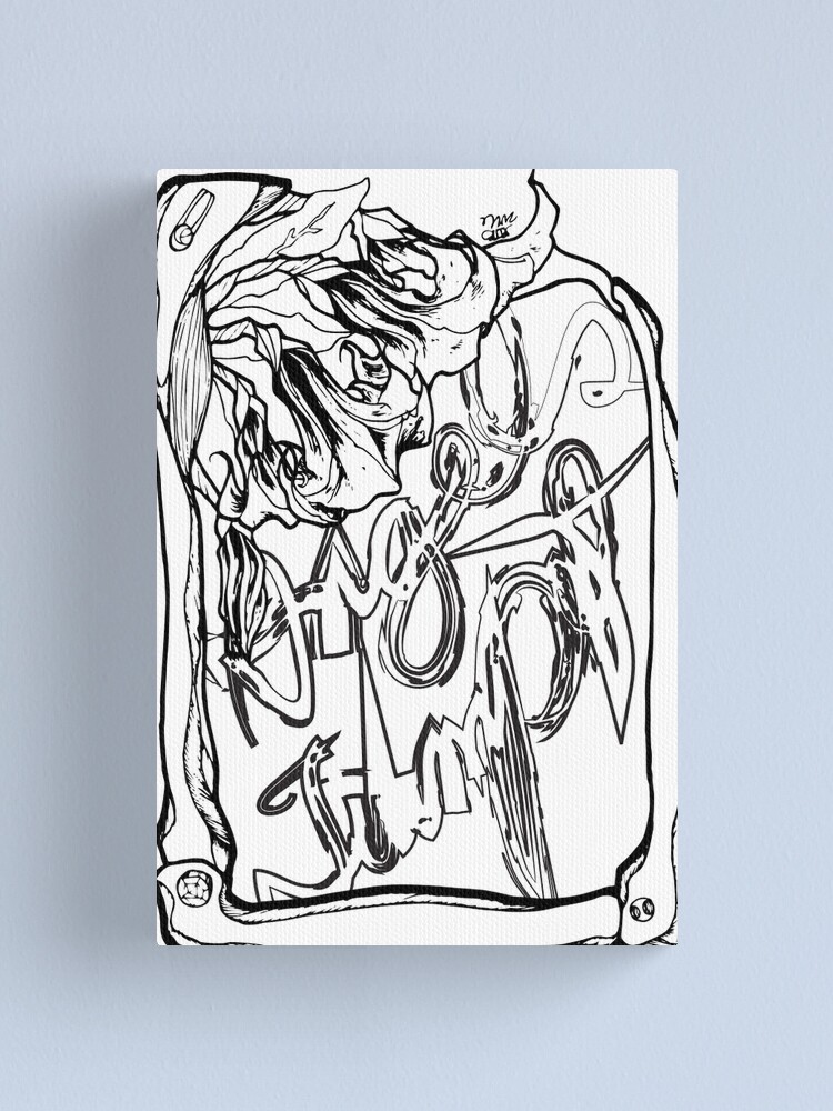 Thumbnail 1 of 3, Canvas Print, Angels Trumpet designed and sold by PetshapIncs.