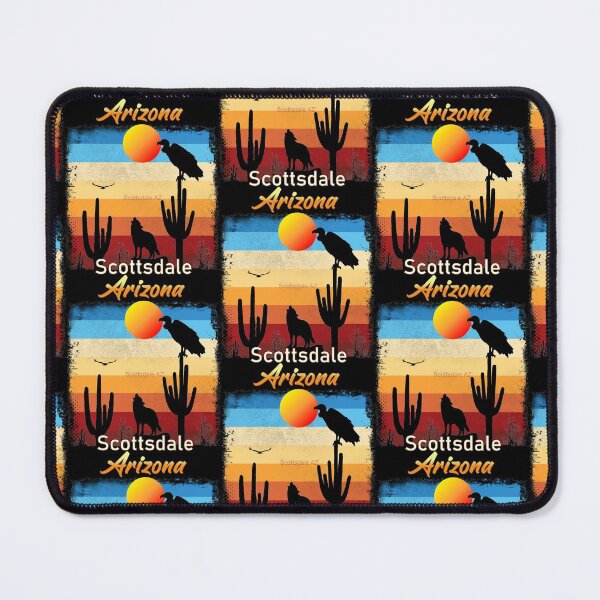 Item preview, Scottsdale Arizona AZ Sunset Coyote Vulture Cactus Desert Arizonan designed and sold by Cuatrocaminos.