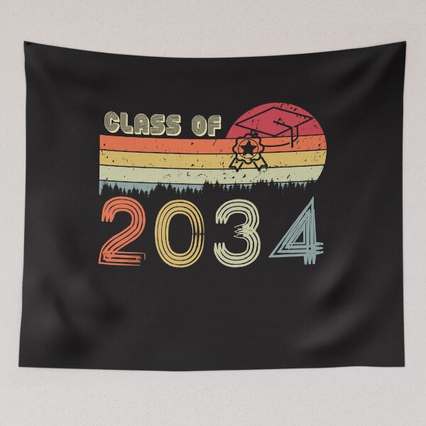 Item preview, Vintage Retro Class Of 2034 Pre-K Graduate Grow With Me designed and sold by Mo-Am.