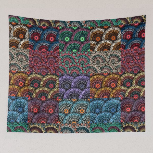 Item preview, Colorful Mandala Florals,Floral patterns designed and sold by cutecrazytshirt.
