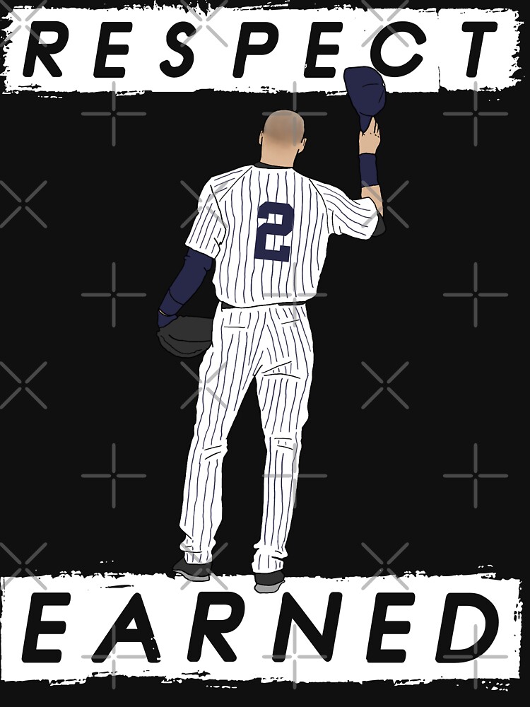 Respect Derek Jeter Re2pect 2 On Back New York Uniform Black Baseball T  Shirt