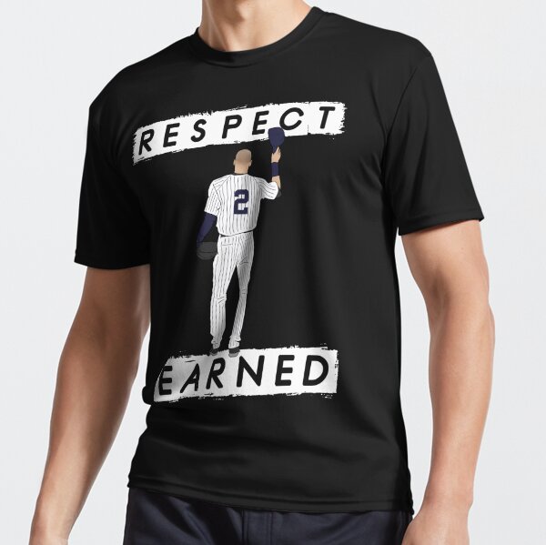 Derek Jeter The Captain T-Shirt Mens Large Short Sleeve MLB Baseball Shirt  Black