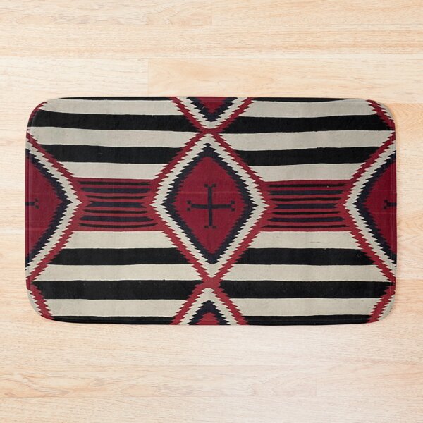 Item preview, Navajo blanket, southwestern, maroon and black,  designed and sold by Nostrathomas66.