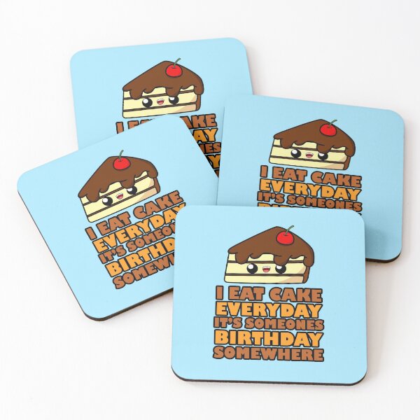 Item preview, Cute Cartoon Chocolate Cake || Kawaii || I Eat Cake Everyday It's Someone's Birthday Somewhere designed and sold by cookingwithten.