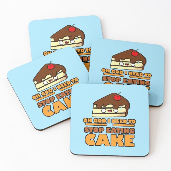 Item preview, Cute Cartoon Chocolate Cake || Kawaii || Oh God I Need To Stop Eating Cake designed and sold by cookingwithten.