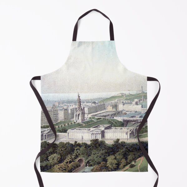 Item preview, Vintage Illustration of Edinburgh New Town from The Castle designed and sold by yourscotland.