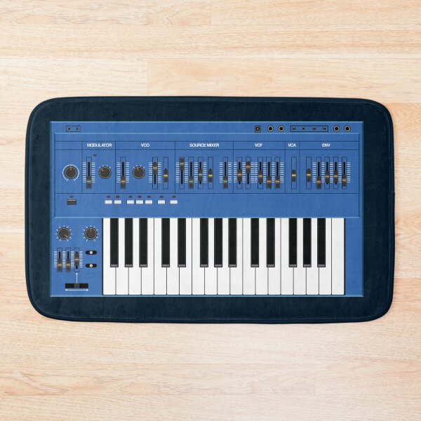Item preview, Vintage Analogue Synthesizer Blue designed and sold by AtomicMalibu.