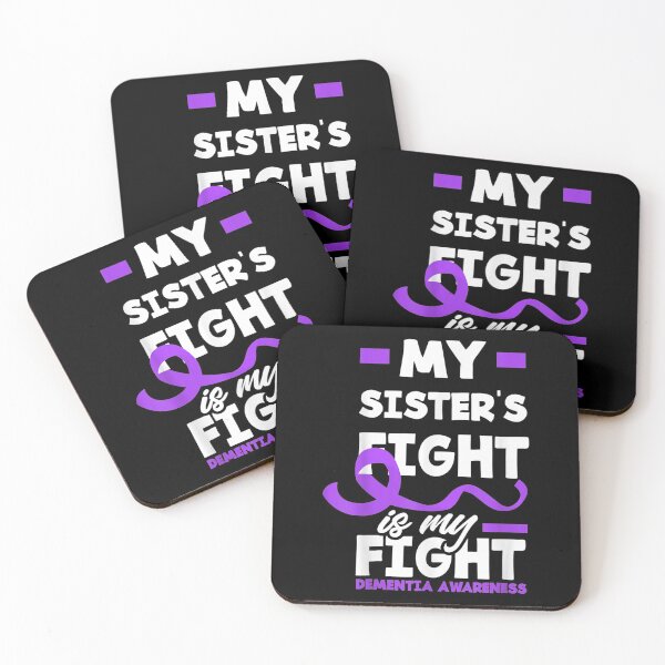 Item preview, Sister's Fight Is My Fight Purple Ribbon Dementia Awareness  designed and sold by GarrickShop.