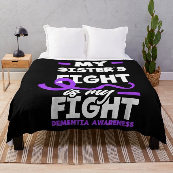 Item preview, Sister's Fight Is My Fight Purple Ribbon Dementia Awareness designed and sold by GarrickShop.