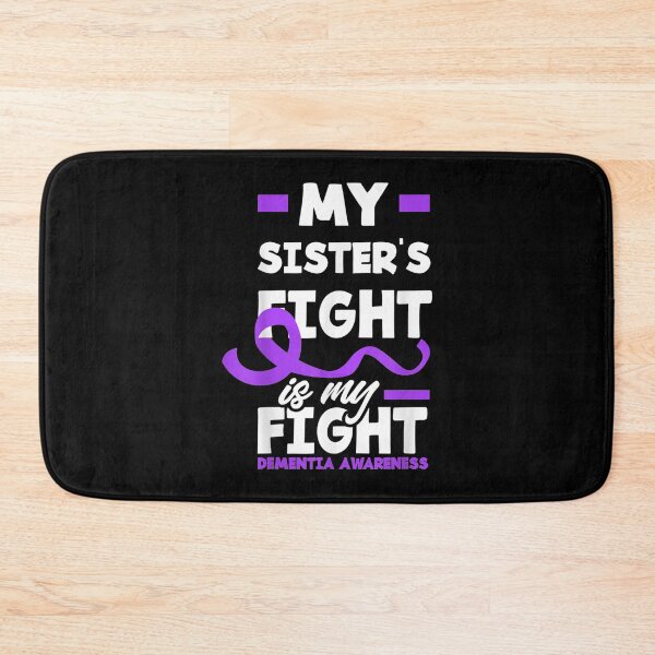 Item preview, Sister's Fight Is My Fight Purple Ribbon Dementia Awareness  designed and sold by GarrickShop.