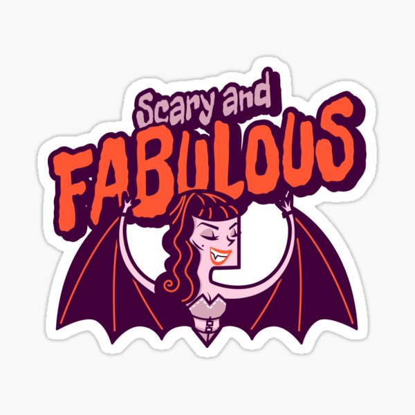 Halloween Spooky Scary Fabulous Vampire Sticker For Sale By Rd2 Designs Redbubble 7668