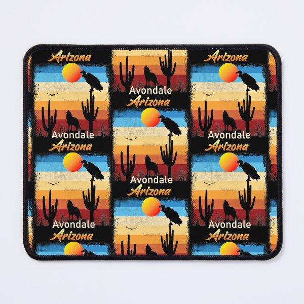 Item preview, Avondale Arizona AZ Sunset Coyote Vulture Cactus Desert Arizonan designed and sold by Cuatrocaminos.
