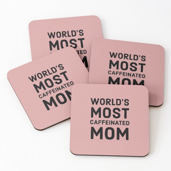 Item preview, World's most caffeinated mom - Funny mom quote designed and sold by Theleochick.