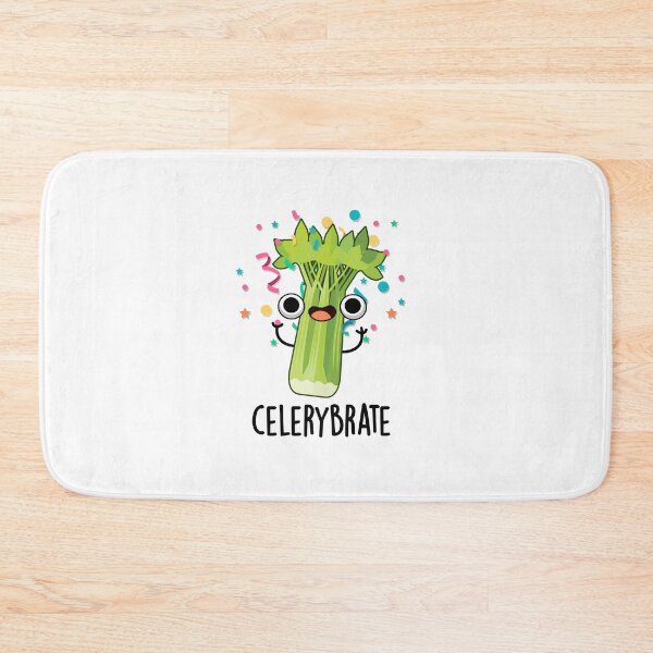 Item preview, Celery-brate Cute Veggie Celery Puns  designed and sold by punnybone.