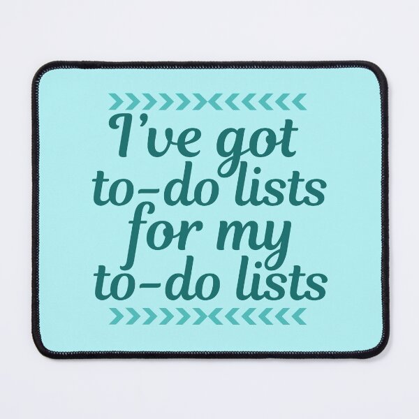 Item preview, Funny Workaholic To Do Lists designed and sold by Epic Love Designs.