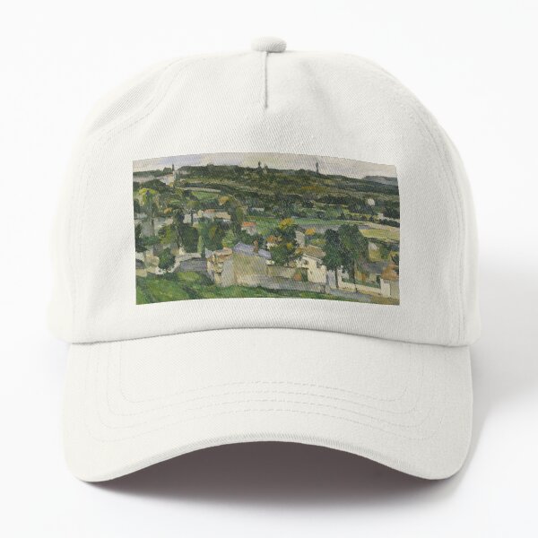 Stolen Art - View of Auvers-sur-Oise by Paul Cezanne Dad Hat