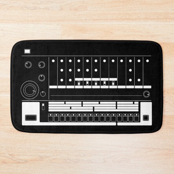 Item preview, Vintage Drum Machine Minimal White lines designed and sold by AtomicMalibu.