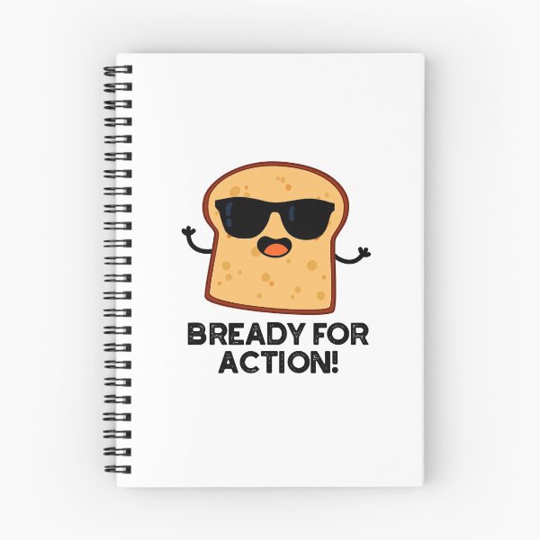 Item preview, Bready For Action Cute Bread Puns  designed and sold by punnybone.