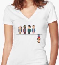 The Upside Down Women's Fitted V-Neck T-Shirt