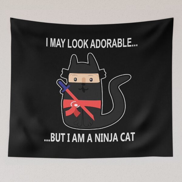 Item preview, Ninja Cat! designed and sold by Hartshire Artisans.