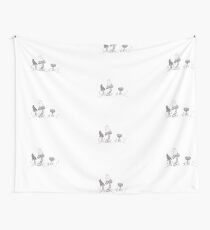 Mushroom Patterns Wall Tapestry
