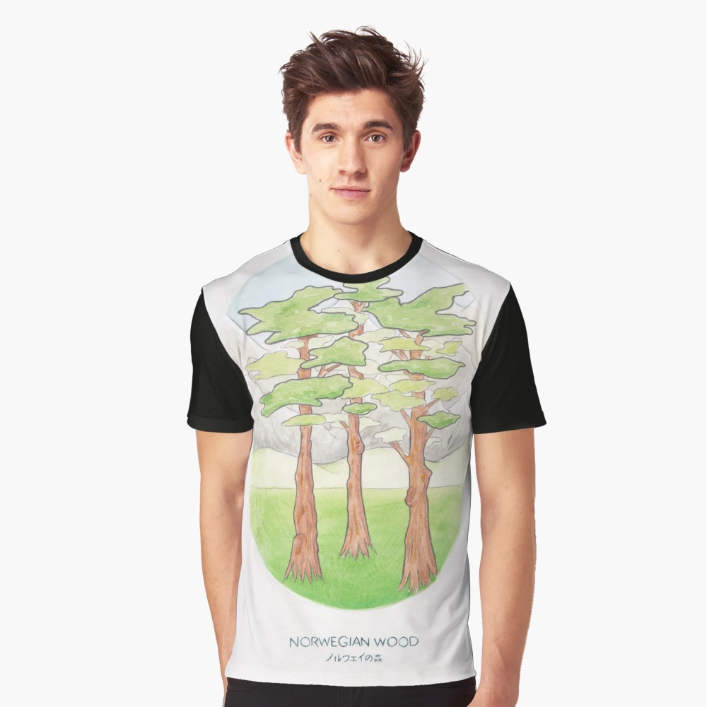 ESSAY norwegian wood Tシャツ グレー PIGMENT DROP SHOULDER T-SHIRT – NORWEGIAN WOOD – | FUDGE UP