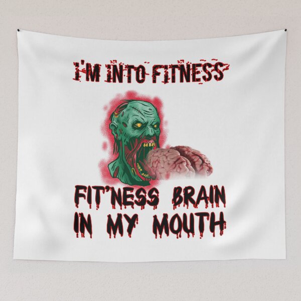 Item preview, Bloody Zombie Halloween Humor, I'm into fitness, in my mouth, im into fitness designed and sold by HazardPaay.