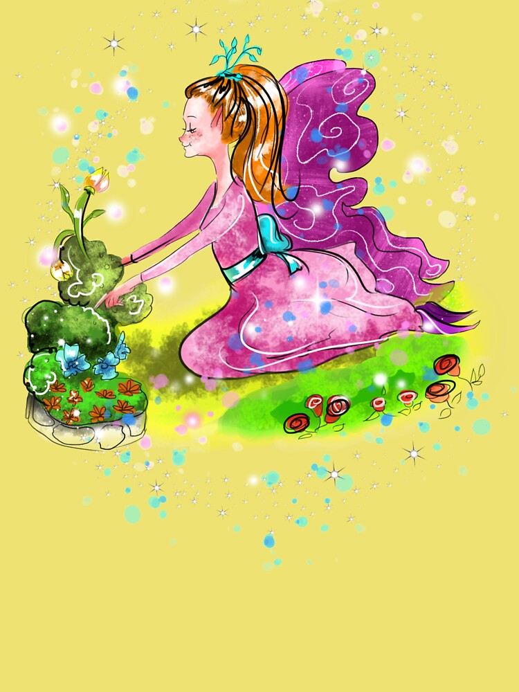 Thumbnail 2 of 2, Kids T-Shirt, Qiana the Outdoor Gardening Fairy™ designed and sold by TeelieTurner.
