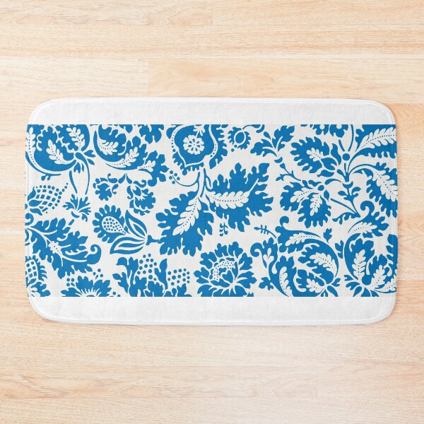 Item preview, Blue Tapestry Leaves Lace Pattern designed and sold by KayLadyBug.