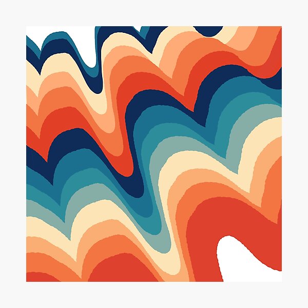 Vivid Swirls Photographic Print