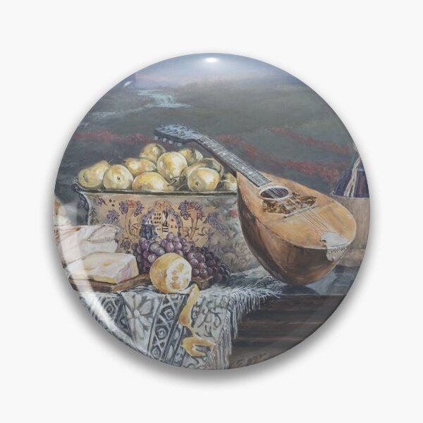 Item preview, Tabletop Tuscany Chianti Wine and Mandolin Still Life designed and sold by Shadowlight21.