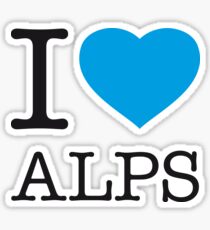 Pegatina I ♥ ALPS