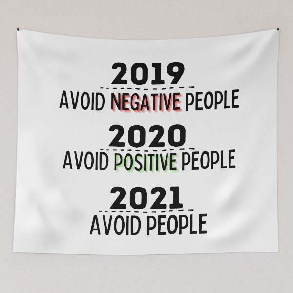 Item preview, Avoid negative people meme - avoid people - pre and post 2020 designed and sold by For the love of Pixels.
