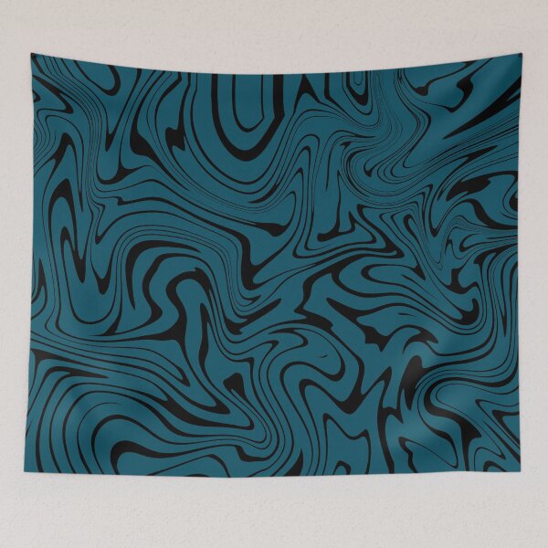 Item preview, Turquoise Green retro swirls designed and sold by rheabhargava.