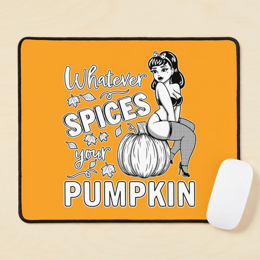 Mauspad for Sale mit Was auch immer deinen Kürbis-Pinup-Girl-Herbst würzt  von partysparkle | Redbubble