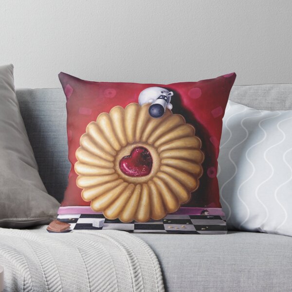 I'd Risk It For A Biscuit! Throw Pillow