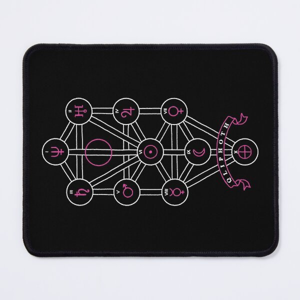 Item preview, Qliphoth minimal and pink design for poster and shirts designed and sold by KoraLunaArt.