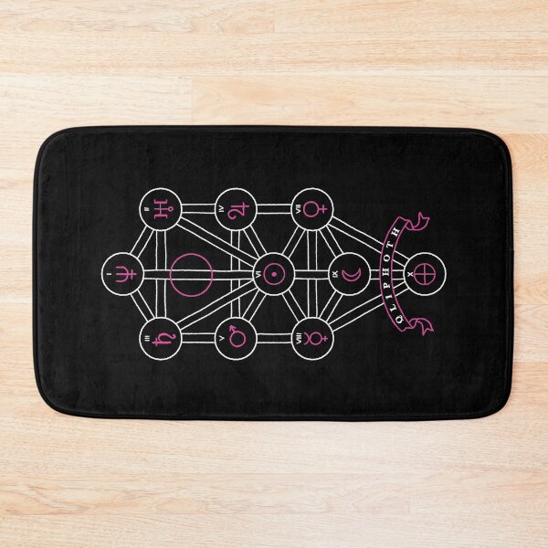 Item preview, Qliphoth minimal and pink design for poster and shirts designed and sold by KoraLunaArt.