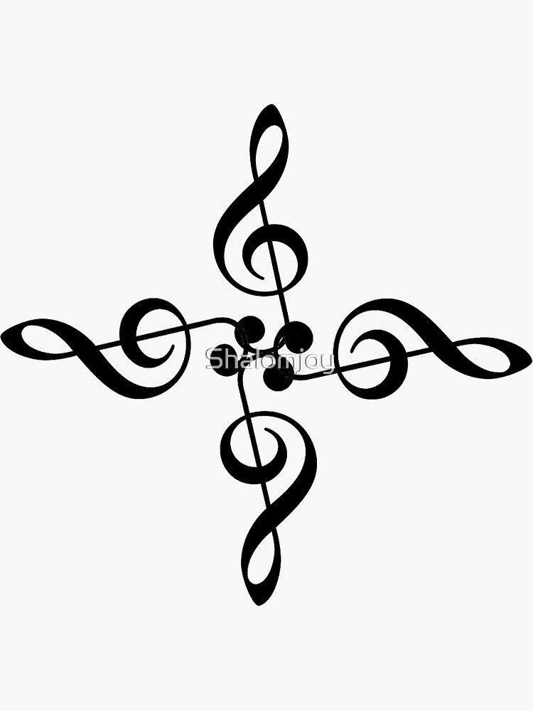 "Violin key" Sticker by Shalomjoy Redbubble