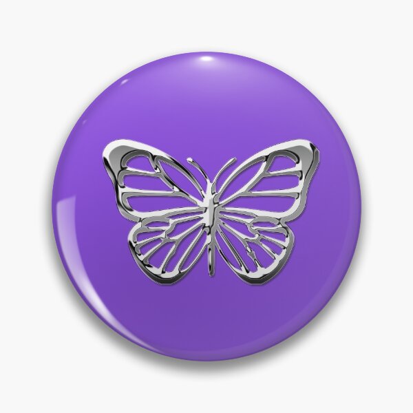 Item preview, Chrome Metallic Butterfly  designed and sold by PrettyPage.