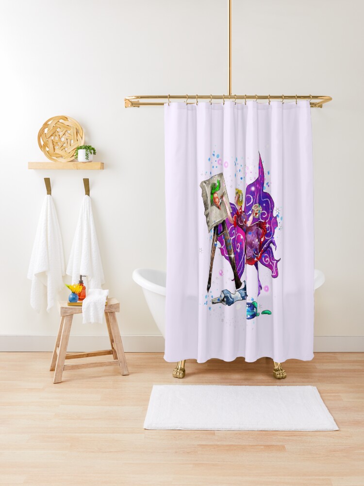 Thumbnail 1 of 5, Shower Curtain, Tianna The T-Shirt Artist Fairy™ designed and sold by TeelieTurner.