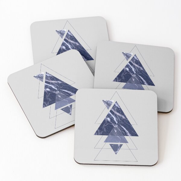 Aperçu de l'œuvre Triangles de marbre bleu marine créée et vendue par TamGustam.