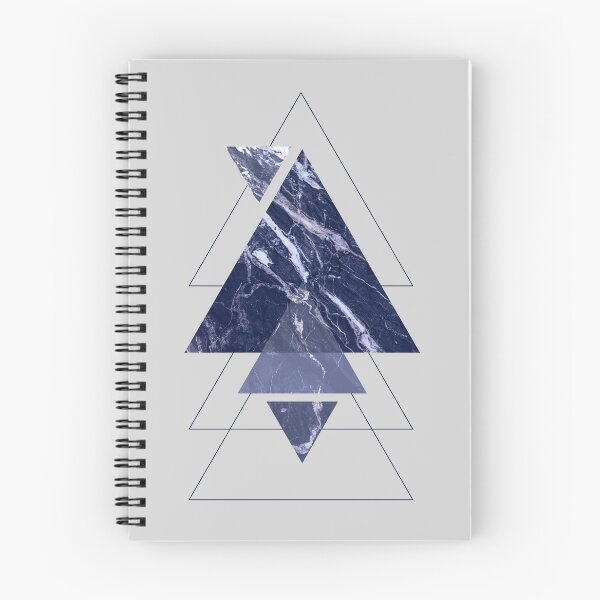 Item preview, Navy Blue Marble Triangles designed and sold by TamGustam.